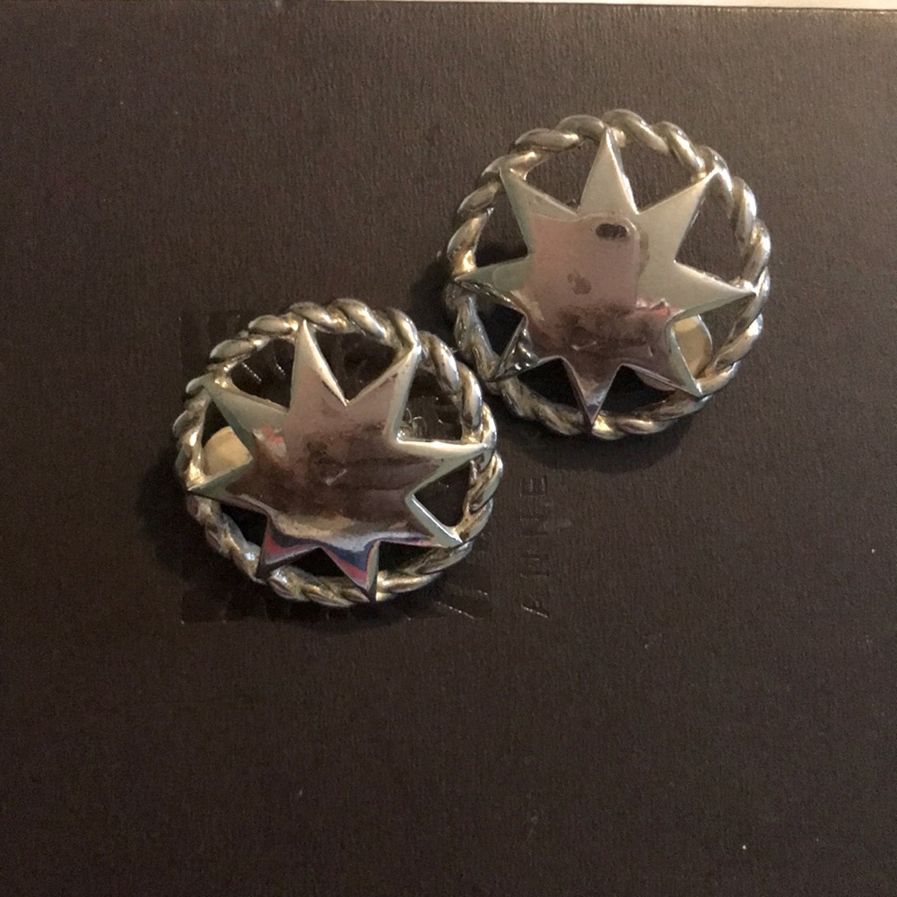 Givenchy Vintage Western Rodeo Design Star Clip-on Earrings